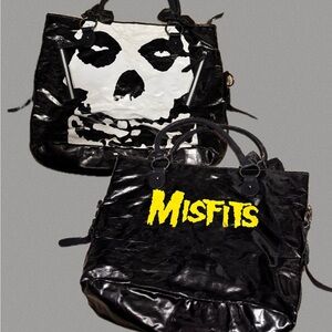 Iron Fist Misfits Black Faux-Leather Tote Bag
